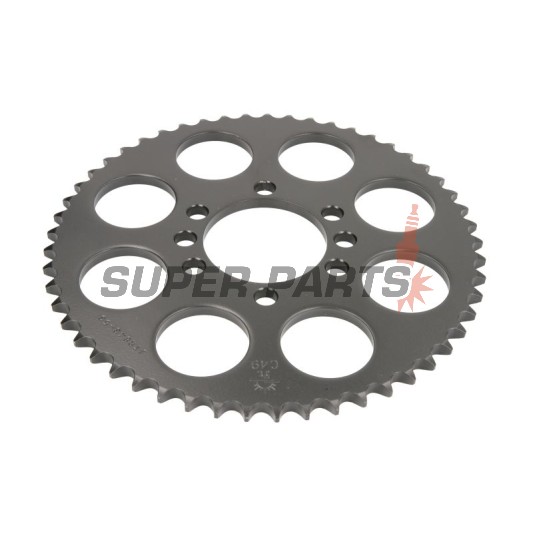 Πίσω γρανάζι -JT- JTR843,53, 53 δόντια, ατσάλινο, Yamaha DT 125 1984-1989, DT 175 1978-1981, DT 200 1987, DT 80 1983-1997, RT 180 1990-1998, SR 125 1982-1994, XT 125 1988-1990, XTZ 125 2002-2004