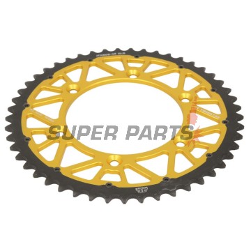 Πίσω γρανάζι -JT- JTX808,49GLD, 49 δόντια, χρυσό, υβριδικό, Kawasaki KLX 400 2003, Suzuki DR 350 1990-1999, DR-Z 250 2001-2007, DR-Z 400 2000-2017, RM 100 1979-1982, RM 125 1983-2012, RM 250 1987-2012, RM-X 250 1989-2001, RM-X 450 2010-2019