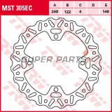 Δίσκος φρένου -TRW- MST305EC, 240mm, Suzuki RM-X450Z enduro + RM-Z250/RM-Z450 motocross (2005-2019)