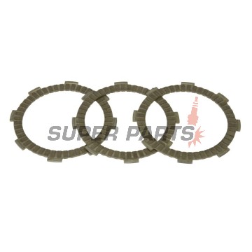 Σετ δίσκων συμπλέκτη -TRW- MCC100-3, Honda CB 50J (1977-1981), CRF 80F (2004-2013), CT 110K (1990-2003), CY 50/80 (1978-1981), MB/MBX 50 (1980-1986), MT/MTX 50 (1980-1993), NSR 50 (1989-1996), XR 75/80/80R (1975-2010)