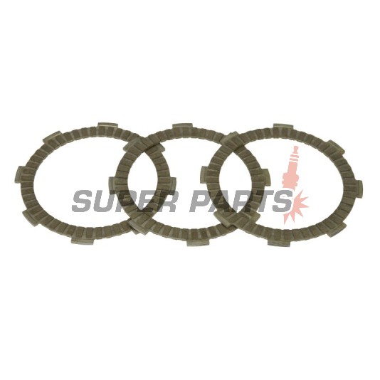 Σετ δίσκων συμπλέκτη -TRW- MCC100-3, Honda CB 50J (1977-1981), CRF 80F (2004-2013), CT 110K (1990-2003), CY 50/80 (1978-1981), MB/MBX 50 (1980-1986), MT/MTX 50 (1980-1993), NSR 50 (1989-1996), XR 75/80/80R (1975-2010)