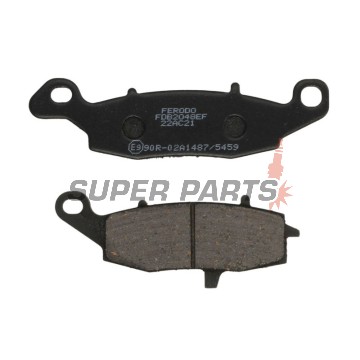 Τακάκια φρένων -FERODO- FDB2048EF, Kawasaki ER-6/Versys/KLR/VN/Z/Zephyr/ZR-7 650-1600 1996-2007, Suzuki V-Strom/Bandit/GSX 750F/SV 650/Intruder 600-1500 1998-2015