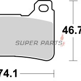 Τακάκια φρένων -BREMBO- 07HO50SR, Honda CBR600RR + Honda CBR1000RR Fireblade (2004-2007)