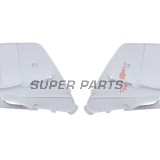 Πίσω πλαϊνά πλαστικά -POLISPORT- λευκά, KAWASAKI KX 125/250 1996-1998