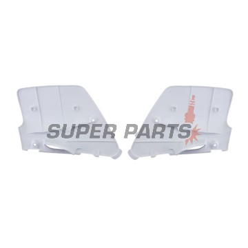 Πίσω πλαϊνά πλαστικά -POLISPORT- λευκά, KAWASAKI KX 125/250 1996-1998