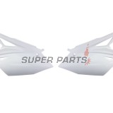 Πίσω πλαϊνά πλαστικά -POLISPORT- λευκά, KAWASAKI KX 450 2016-2018