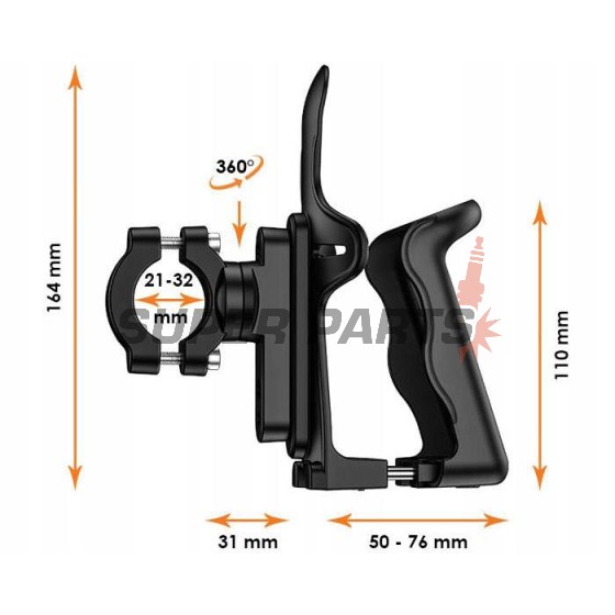Βάση για μπουκάλι/ποτήρι -4 RIDE- 21-32mm - universal