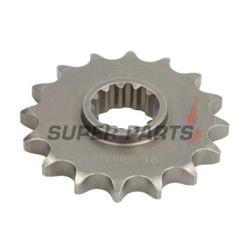 Μπροστινό γρανάζι -JT- JTF409,16, 16 δόντια, Kawasaki KLX 125 2003-2006, Suzuki DR 125 1985-2000