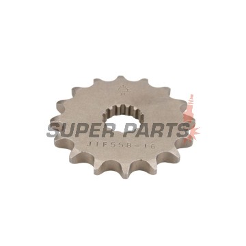 Μπροστινό γρανάζι -JT- JTF558,16, 16 δόντια, Derbi GPR 125 2004-2008, Gilera SC 125 2006-2008, Kawasaki Z 125 2018-2020, Yamaha DT 125 1988-2006, DT 200 1988, TDR 125 1989-2002, TZR 125 1991-2000, TZR 80 1996, XVS 125 2000-2004