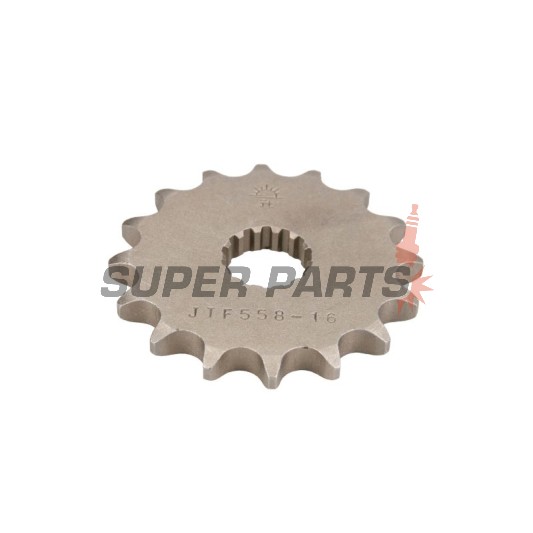 Μπροστινό γρανάζι -JT- JTF558,16, 16 δόντια, Derbi GPR 125 2004-2008, Gilera SC 125 2006-2008, Kawasaki Z 125 2018-2020, Yamaha DT 125 1988-2006, DT 200 1988, TDR 125 1989-2002, TZR 125 1991-2000, TZR 80 1996, XVS 125 2000-2004