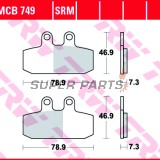 Τακάκια φρένων -TRW- MCB749SRM, sintered, Aprilia Atlantic 500/500 Sprint (2002-2005)