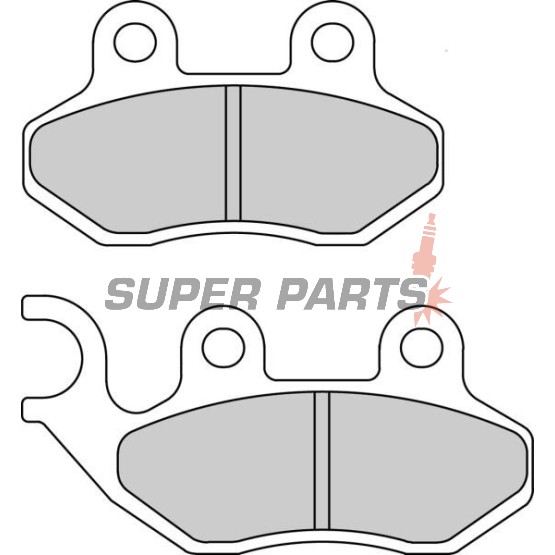 Τακάκια φρένων -FERODO- FDB2190EF, Cagiva Passing/Stella 50-125 1993-1997; Garelli Freeland/Joker/KRS 50-150 2002; Honda Dylan 125 2003-2005; Peugeot Tweet 50-150 2010; PGO T.Rex/PM-X/Charge 50-150 1999-2004; SYM Shark/Red Devil/Jungle 50-125 1997-2005