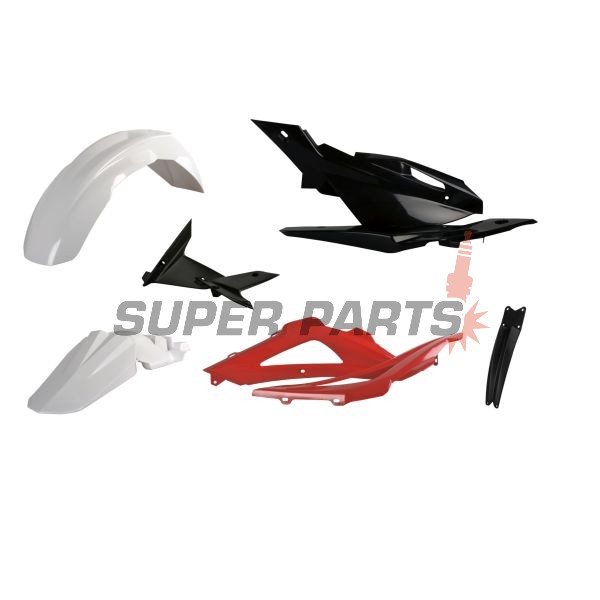 Σετ πλαστικών -POLISPORT- HUSQVARNA CR, QM, SM, SMR, SMS, TC, TE, TXC, WR, WR/E, WRE 125-630 2008-2008