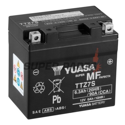 Μπαταρία -YUASA- TTZ7S, 6Ah 12V