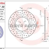 Δίσκος φρένου -BREMBO- 68B40769, Honda CR/CRF/CRM/XL/XLR/XR 50-650 (1983-2010)