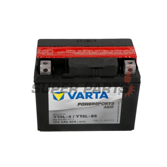 Μπαταρία -VARTA- YT4L-BS, 3Ah 12V
