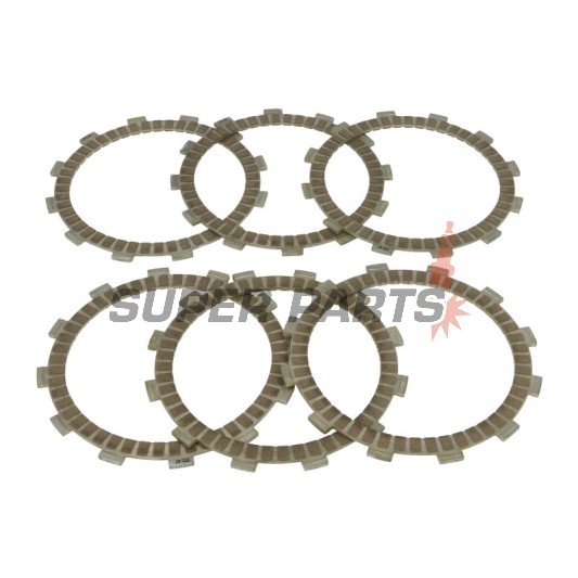 Σετ δίσκων συμπλέκτη -TRW- MCC122-6, Honda CBX750F, VF750 Magna/Sabre, VT750 Shadow, XLV750R