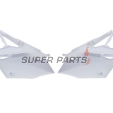 Πίσω πλαϊνά πλαστικά -POLISPORT- λευκά, KAWASAKI KX 450 2016-2018
