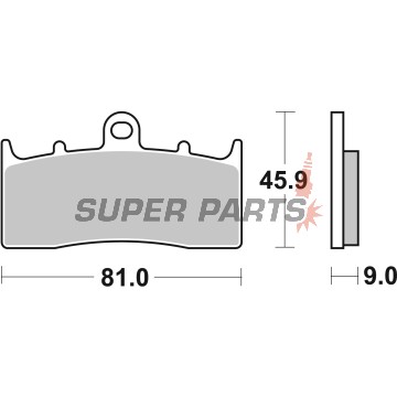 Τακάκια φρένων -BREMBO- 07GR62SR, BMW K 1200/1300R, K 1200LT, K 1300GT, R 850/1100/1150/1200 (GS, RT, GS Adventure, CL, C, S, Rockster) (2000-2016)