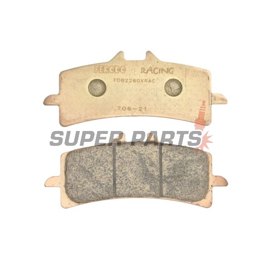 Τακάκια φρένων -FERODO- FDB2260XRAC, Aprilia RSV4 1000, Ducati 848/1098/1198/1299, Hypermotard 1100, Monster 1200, Multistrada 1200/1260, Panigale 1199/1299, Streetfighter 1099, Husaberg FS 650, Husqvarna FS 450/Nuda 900, Kawasaki H2/ZX-10R/Z1000, KTM 450