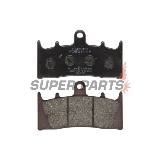 Τακάκια φρένων -FERODO- FDB2144P, Kawasaki ZX-6R/ZX-9R/ZX-12R Ninja (1996-2003), Suzuki GSF1200 Bandit, GSX1300R Hayabusa, GSX-R1000 (1999-2007)
