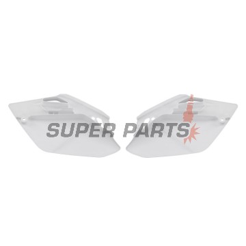 Πίσω πλαϊνά πλαστικά -POLISPORT- λευκά, HONDA CR 150 2007-2023