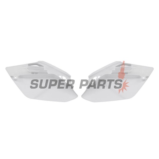 Πίσω πλαϊνά πλαστικά -POLISPORT- λευκά, HONDA CR 150 2007-2023