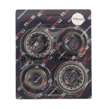 Σετ ρουλεμάν μπροστινού συστήματος -RMS- Aprilia SR 125 2012-2015, Gilera Nexus 125 2008, 2010, Gilera Nexus 300 2008-2010, Piaggio X-Evo 125/250 2007-2016, Piaggio X-Evo 400 2007-2011, Piaggio X7 125 2008-2010