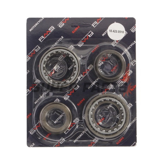 Σετ ρουλεμάν μπροστινού συστήματος -RMS- Aprilia SR 125 2012-2015, Gilera Nexus 125 2008, 2010, Gilera Nexus 300 2008-2010, Piaggio X-Evo 125/250 2007-2016, Piaggio X-Evo 400 2007-2011, Piaggio X7 125 2008-2010