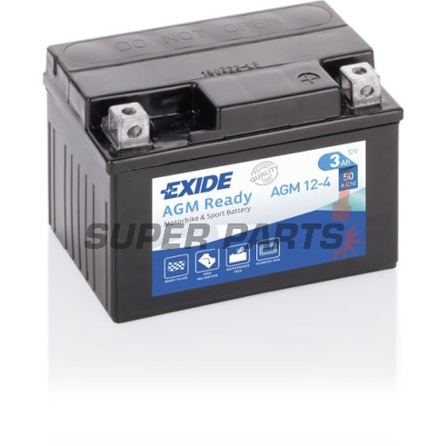 Μπαταρία -EXIDE- YTX4L-BS READY, 3Ah 12V