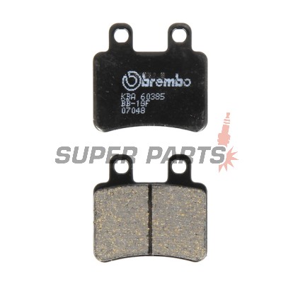 Τακάκια φρένων -BREMBO- 07048CC, Derbi Boulevard 125, Cross City 125, Senda 125, Terra 125 (2003-2008), Italjet Jet Set, Millenium 100-150 (2001-2003), Peugeot Elyseo 125, 150, Elystar 50, Satelis 125, 250, 600 (2000-2007)