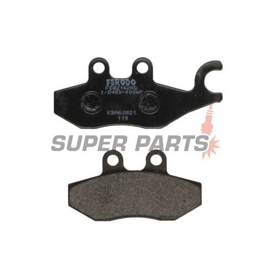 Τακάκια φρένων -FERODO- FDB2142AG, Aprilia SR, Sportcity; Derbi Boulevard; Vespa/Piaggio 946, Beverly, Carnaby, Fly, GT, GTS, GTV, Granturismo, Hexagon, Liberty, MP3, Primavera, Skipper, Sprint, Typhoon, X7, X8, X9, X10 (2000-2017)