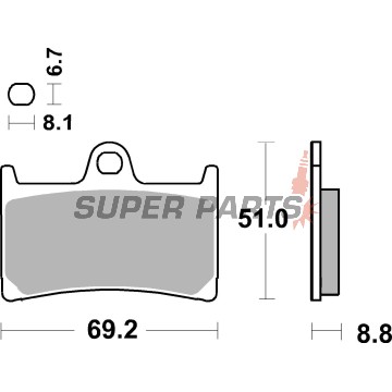 Τακάκια φρένων -BREMBO- 07YA23SA, Yamaha BT 1100 Bulldog, FJ-09 900, FJR 1300, FZ1 1000, FZ6 600, FZ8 800, FZR 400, FZS 600-1000, MT-01 1700, MT-07 700, MT-09 850, MT-10 1000, MXT 850, Niken 847GT, TDM 900, TZ 125, Tracer 700GT, XJR 1300, XP 530 T-Max, XS