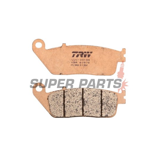 Τακάκια φρένων -TRW- MCB631SH, Honda CBR1000F (1990-1992), Honda RVF750R (1994-1997), Honda ST1100 Pan European/ABS (1990-2001), Kymco People 250 (2004-2005), Yamaha MT-01 1700 (2004-2011), Yamaha X-Max 125 ABS (2011-2012)