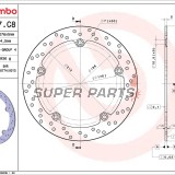 Δίσκος φρένου -BREMBO- 68B407C8, BMW R 850-1150 (1991-2006)