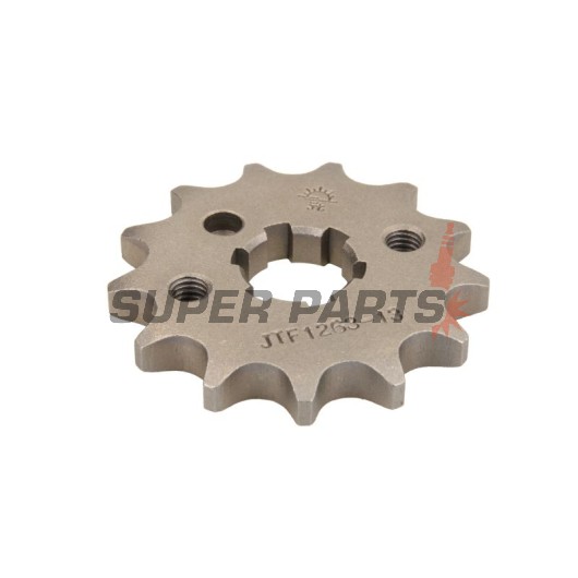 Μπροστινό γρανάζι -JT- JTF1263,13, 13 δόντια, Junak 121 124 2015, Suzuki RM 80 1982-1985, TF 100/185 1981, TF 125 1979-2011, TS 100 1976-1977, Yamaha AG 200 1984-2006, RT 180 1990-1998, SR 125 1995-2003, TZR 125 1987-1993, XT 125 2005-2007