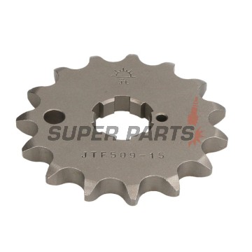 Μπροστινό γρανάζι -JT- JTF509,15, 15 δόντια, Kawasaki Z 400 1974-1980, Z 440 1980-1983