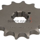 Μπροστινό γρανάζι -JT- JTF508,14, 14 δόντια, Cagiva Ala Rossa 350 1983-1984, Kawasaki H2A 750 1973, H2B 750 1974, H2C 750 1975, KH 400 1976-1978, KH 500 1974