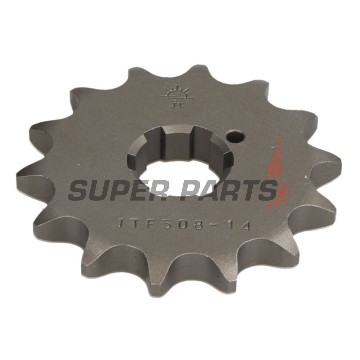 Μπροστινό γρανάζι -JT- JTF508,14, 14 δόντια, Cagiva Ala Rossa 350 1983-1984, Kawasaki H2A 750 1973, H2B 750 1974, H2C 750 1975, KH 400 1976-1978, KH 500 1974