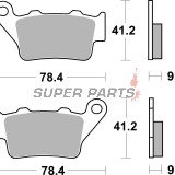 Τακάκια φρένων -BREMBO- 07BB02SP, BMW S1000RR (2016), KTM 890 Duke R (2020-2022)