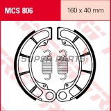 Σιαγόνες φρένων -TRW- MCS806, 160x40mm, Honda CB500T/CB750 Nighthawk/CBX650E/CX500-CX650C Custom/GL500-650 Silver Wing/NV600C/VF700-750 Magna-Sabre/VLX600 Shadow/VT600-750 Shadow ACE (1971-2004) + Kymco Venox 250 (2000-2010)