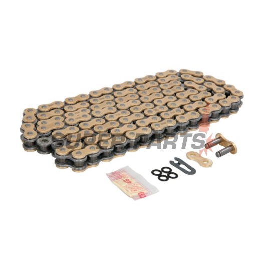 Αλυσίδα -DID- 520VX3G&B-118FB, μέγεθος 520, 118 κρίκοι, ενισχυμένη, χρυσό/μαύρη