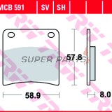 Τακάκια φρένων -TRW- MCB591, Kawasaki Z1300/ZG1300 DFI, Z500B, Suzuki GSX600F/750F/1100F Katana, GSX1100G, VX800 (1979-1997)