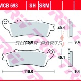 Τακάκια φρένων -TRW- MCB693, Aprilia ETV/RS/RSV/SL/Tuono + Benelli TnT/Tornado/TreK + Ducati 748-1198/Monster/SS/ST2 + Honda FES/ST + Moto Guzzi Breva/Nevada/V7 + Rieju MRT/SMX/Tango (1997-2010)
