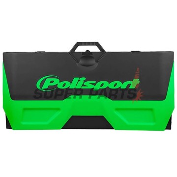 Χαλάκι μοτοσυκλέτας -POLISPORT- μαύρο/πράσινο, λαστιχένιο, διπλωμένο