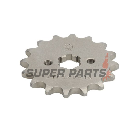 Μπροστινό γρανάζι -JT- JTF249,16, 16 δόντια, Honda ANF 125 2003-2012, C 125 2019, MSX 125 2013-2017, NSR 75 1992-2000, Kawasaki AE 80 1981-1982, KLX 110 2002-2016