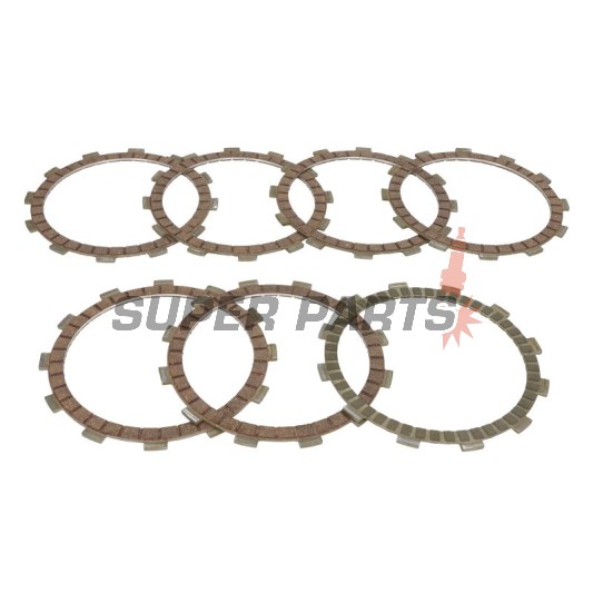 Σετ δίσκων συμπλέκτη -TRW- MCC154-7, Honda XR650L/R (2000-2007)