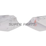 Πίσω πλαϊνά πλαστικά -POLISPORT- λευκά, KAWASAKI KX 250 2004-2005