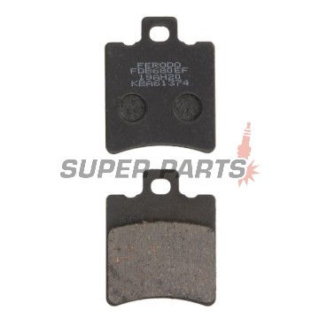 Τακάκια φρένων -FERODO- FDB680EF, Aprilia SR, Scarabeo, Leonardo, Rally; Benelli 491, Velvet, Adiva; Gilera NRG, Runner, Stalker; Honda SH, SFX, X8R; Malaguti F10, F12 Phantom, Ciak; Yamaha Aerox, Jog, Neos, BWS