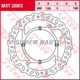 Δίσκος φρένου -TRW- MST320EC, 260mm, Husqvarna CR/WR/WR-E 125-360 2T + SM/SMS 125 + TC/TE/TXC 250-630 4T (2000-2014)